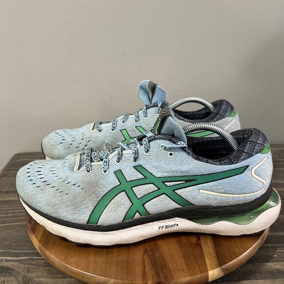 ASICS GEL-NIMBUS 24 Men’s Size 11.5 Sound Mind Body Soul Running Shoes Blue - Picture 1 of 9